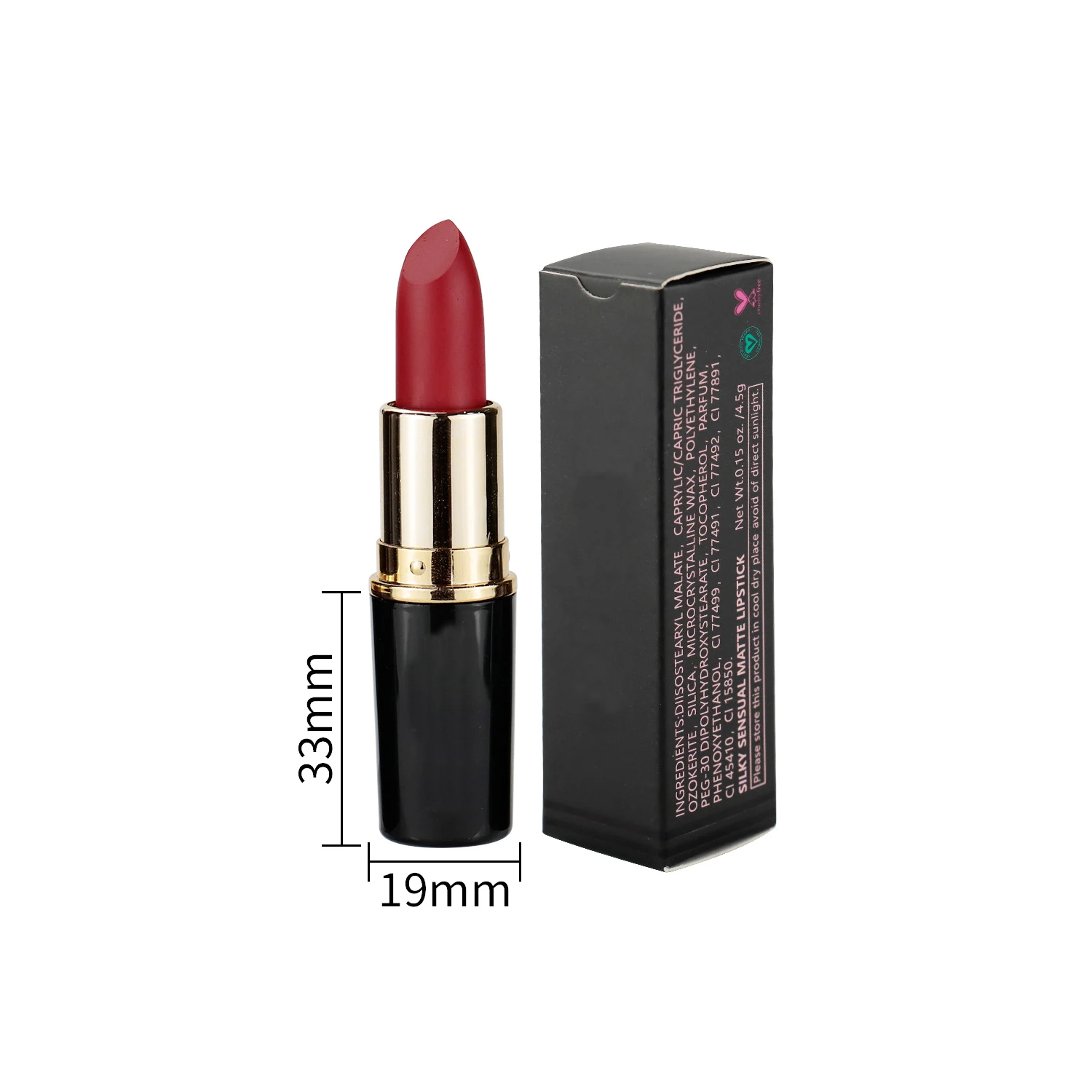 Professional OEM High Quality Waterproof Vegan Lipstick Beauty Makeup Custom Lip gloss Private Label Matte Lipstick