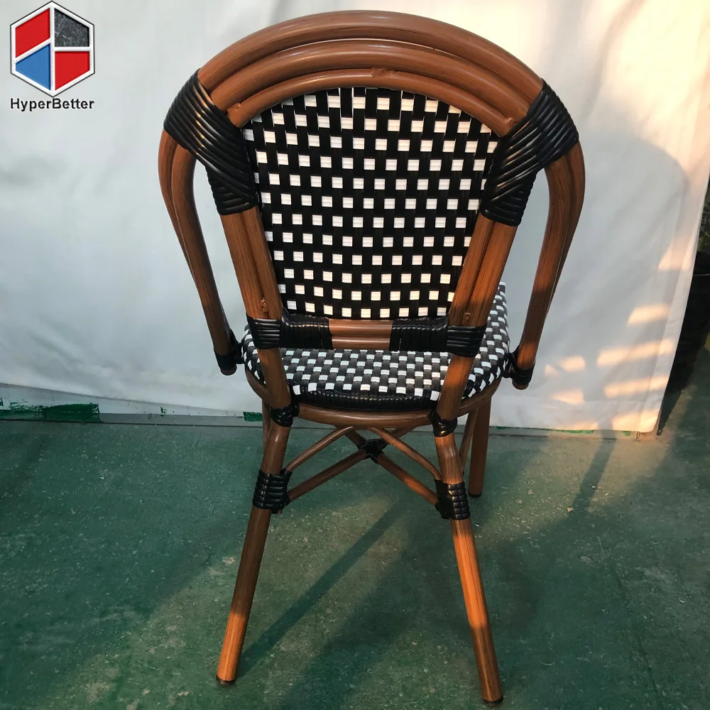 Rattan Classic Side Chair in Black Wicker
