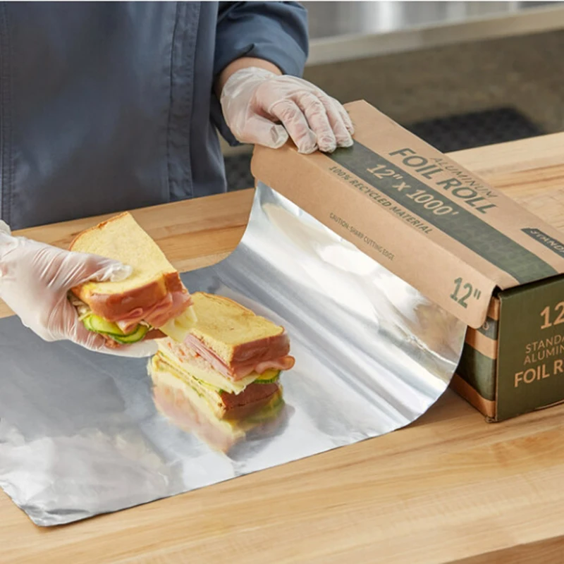 300 meter food wrapping aluminum foil roll coil with factory price