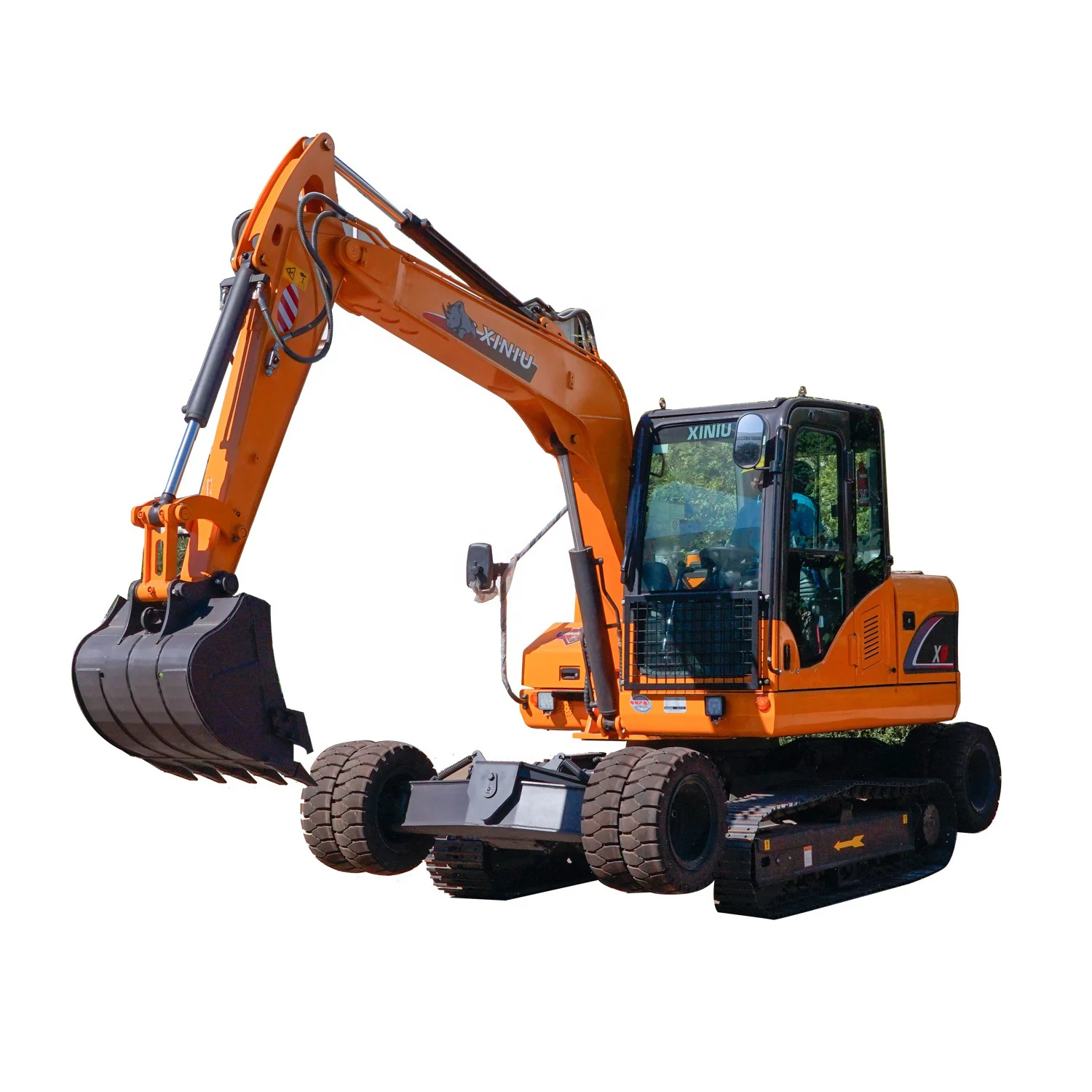 Rhinoceros  patent product X9 wheel - crawler excavator for sales