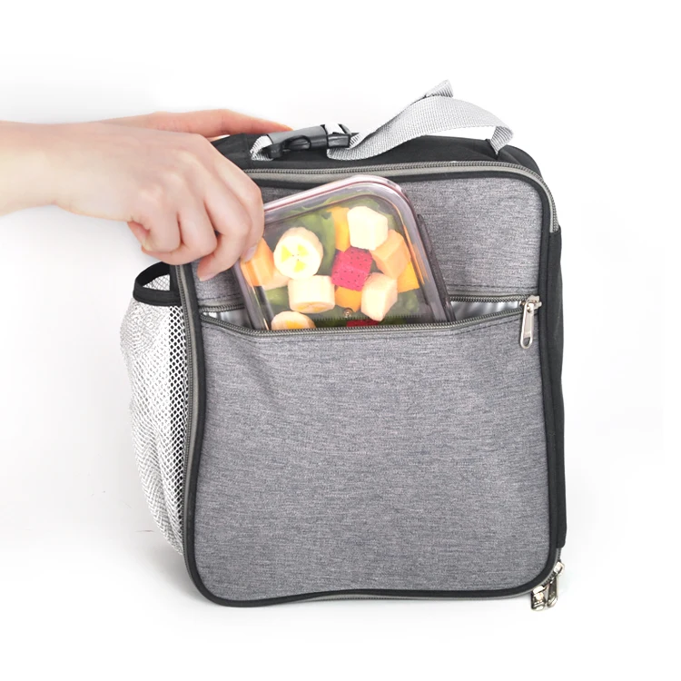
Hot Sales Eco Friendly Custom Insulated Polyester Lunch Bag For Man 