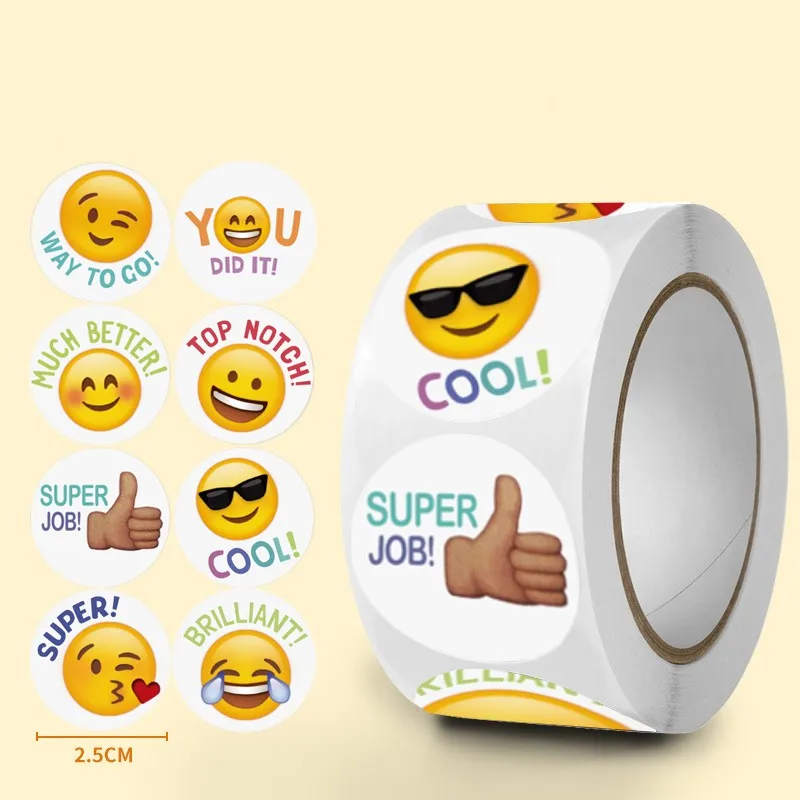 Hot Sale Custom Logo Printed Roll Blue Adhesive Paper Label Stickers for Packaging