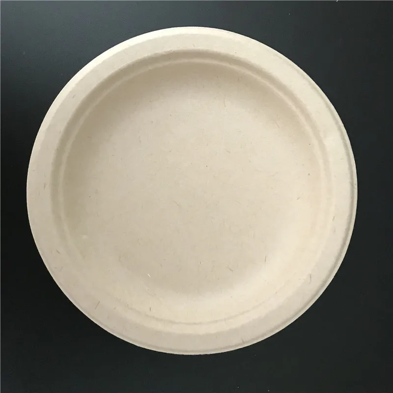 
 Круглые одноразовые тарелки 6/7/9/10, тарелка из натурального сахарного тростника  