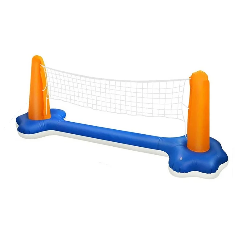 Swimming Game Toys Volleyball Net & Basketball Hoops Inflatable Pool Float Hoop Set