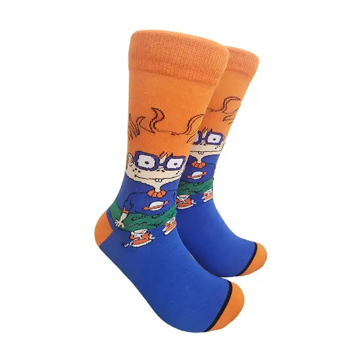 Mens Comfort Revolution Quick Dry Colorful Embroidery Medium Tube Socks with OEM Logo mens socks