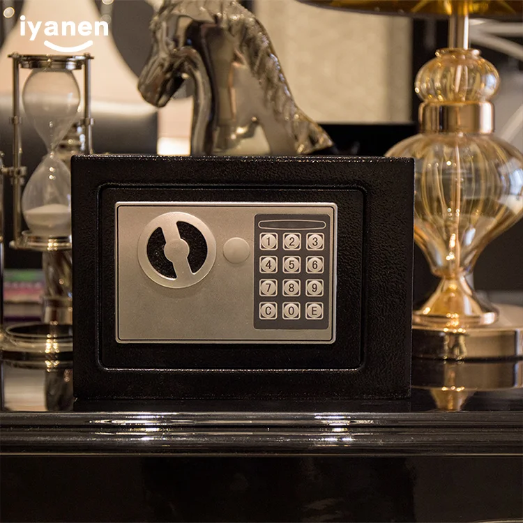 High security cheap price smart intelligent metal material safe box digital hotel electronic safety box safes