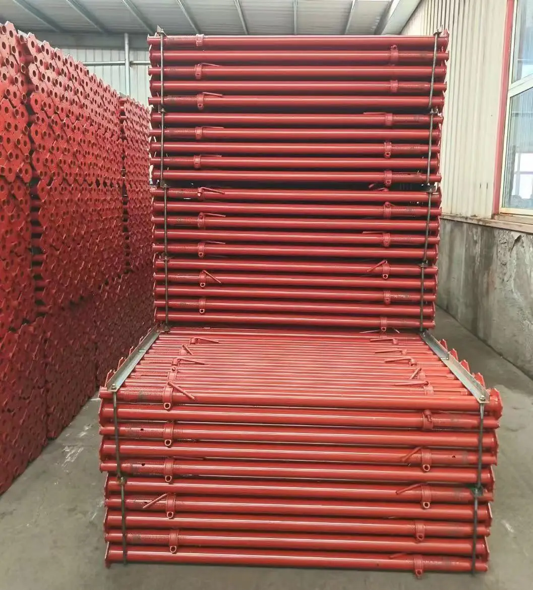 Electric scaffolding beam working platform adjustable shoring steel prop for housing using