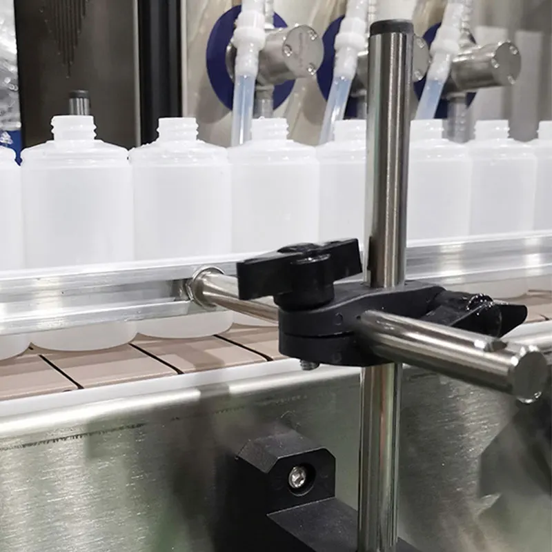 Automatic 6 Heads Cosmetic Production Line Liquid Body Wash Filler Detergent Shampoo Bottle Filling Capping And Labeling Machine