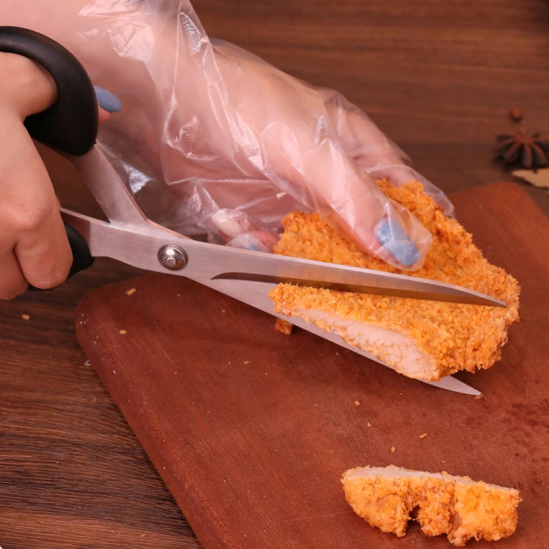 High Quality Stainless Steel Kitchen Scissors with Plastic Handle Poultry and Chicken Cutting Shears for Home Use