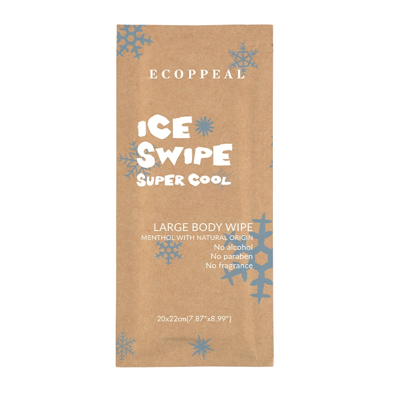 Manufacturer Functional Cool Wipes Wet Wipes Ice Cooling Effect Wet Wipes