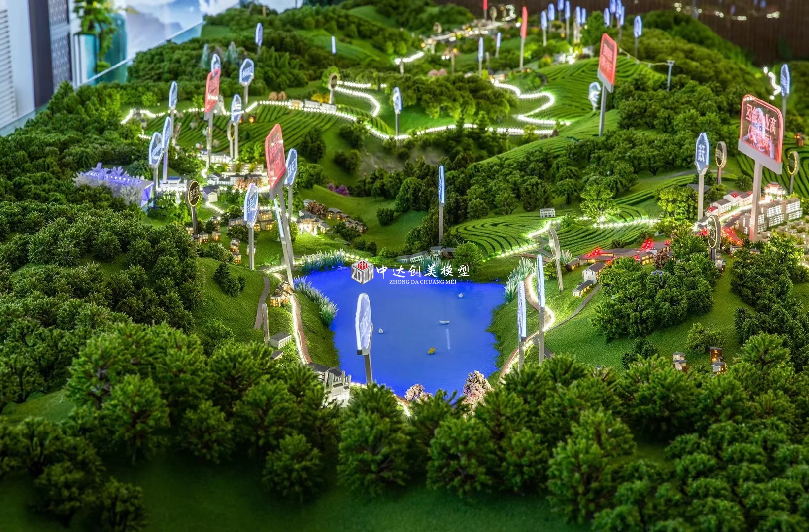 Professional Architectural scale model apartment mansion lighting model making Real estate building Municipal planning model