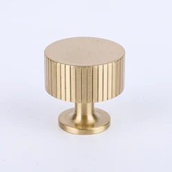 2022 New Design Handle Kitchen Knurled Gold Cabinet Pulls Drawer Pulls Brass Furniture Handle Cabinet Knobs