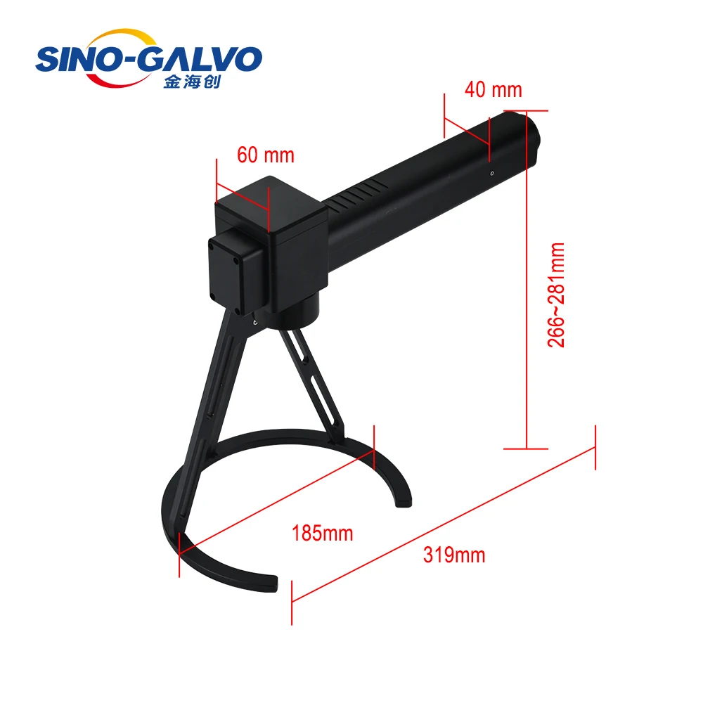 2022 Sino Galvo Handheld Fiber Laser Galvanometer Head Galvo Scanner for Laser Marking