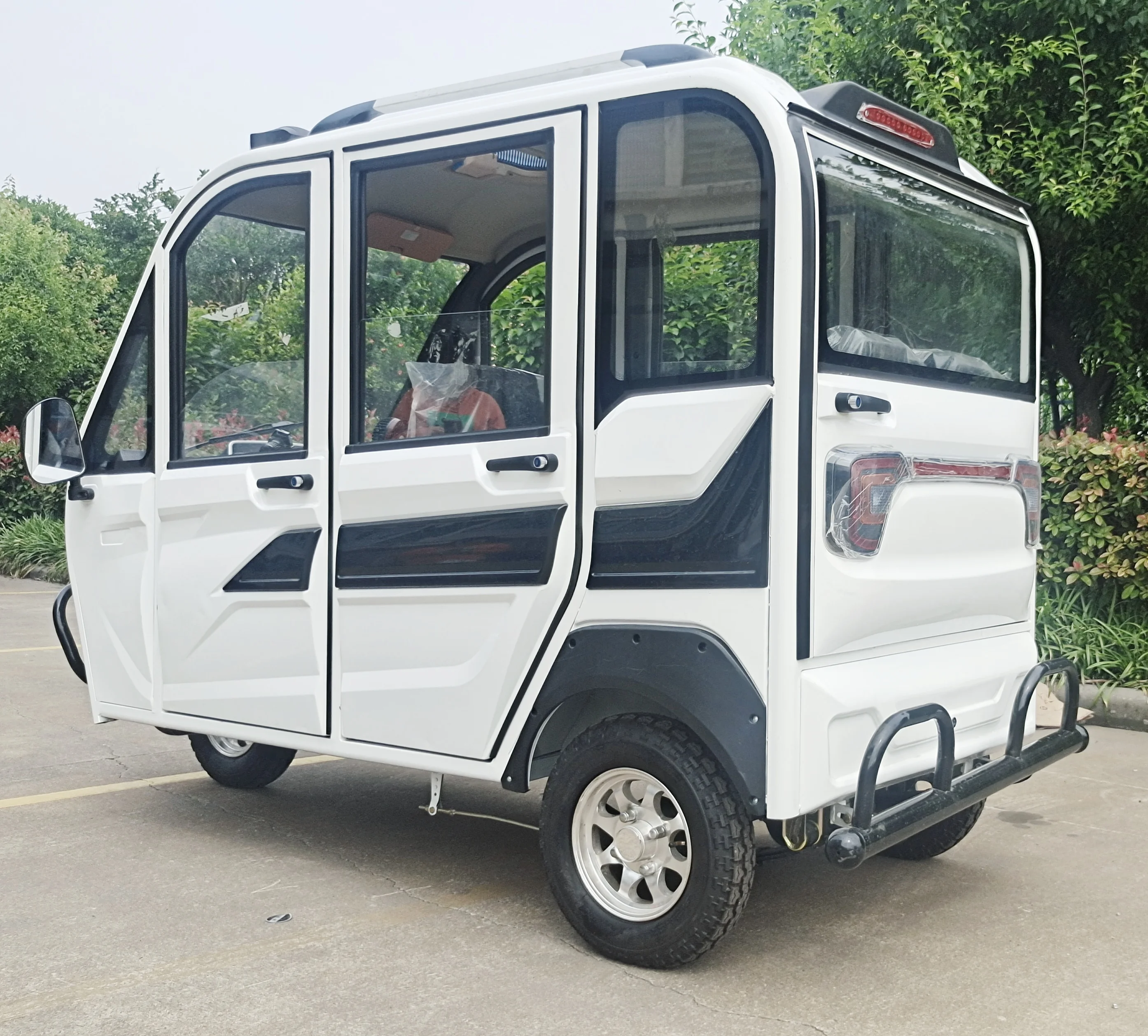 Changli New energy solar enclosed electric tricycle manufacturer price of electric tricycle for sale