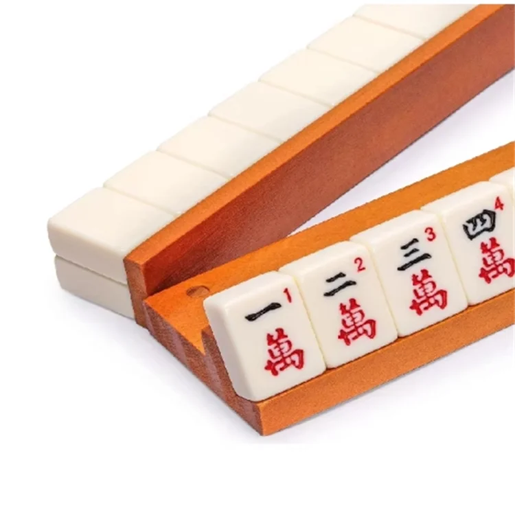 High Quality Natural Pine Wooden Mahjong Storage Rack