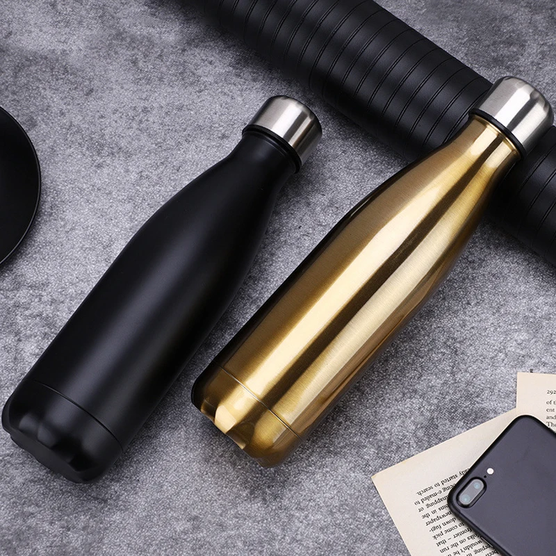 Custom Double Walled Coke Bottle Thermos Cup Sports Kettle Bowling Cup for Practical Usage and Thank You Gifts
