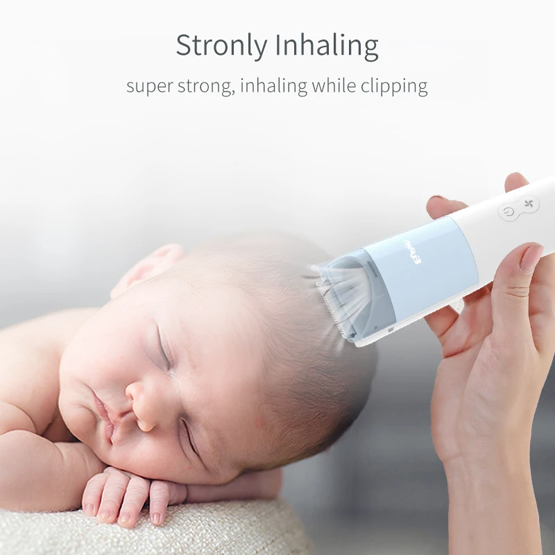 Low Noise Professional Ceramic Blades Hair Clipper Electric Baby Automatic Gather Hair Trimmers For Kids With 3 Comb