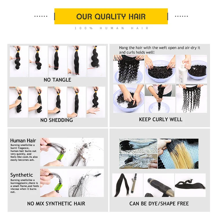 100% natural human hair curly wigs