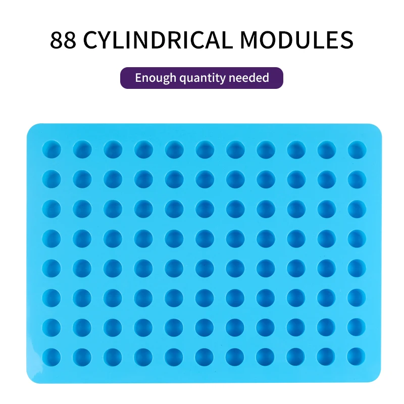 Homemade kitchen accessories molds 88 Cylindrical small silicone mini freezer ice cube tray