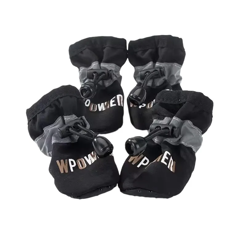 Breathable Waterproof Pet Dog Shoes with Soft Sole Manufacturer Letter Printing Dog Boots