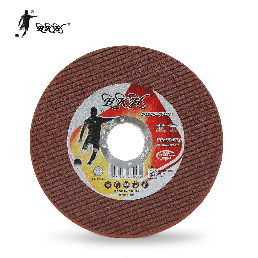 BKH red double net 4.5 inch  115x1.2X22.23mm  Durable Abrasive cut off wheel steel and metal for construction