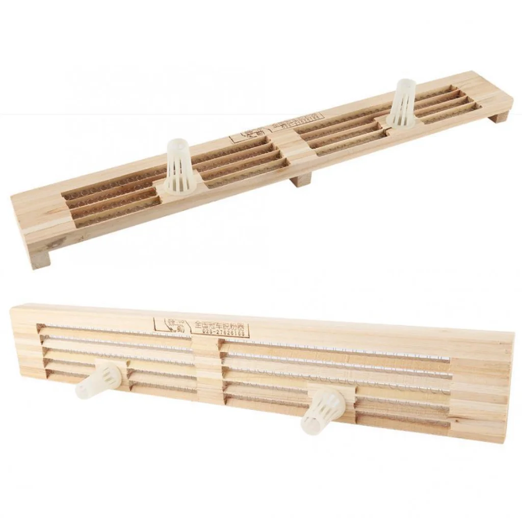 3 4 5 6 rows beehive wooden bee pollen trap box collector bees Beekeeping Tools