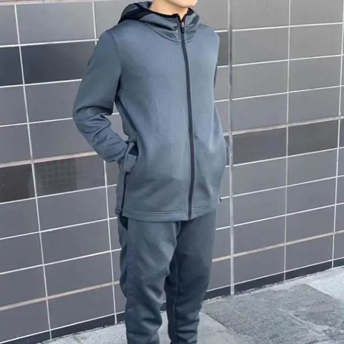 OEM Custom Color Adult Long Sleeve Sports Basketball Shirt Jersey Winter Basketball Warm Up Suits with hoodies