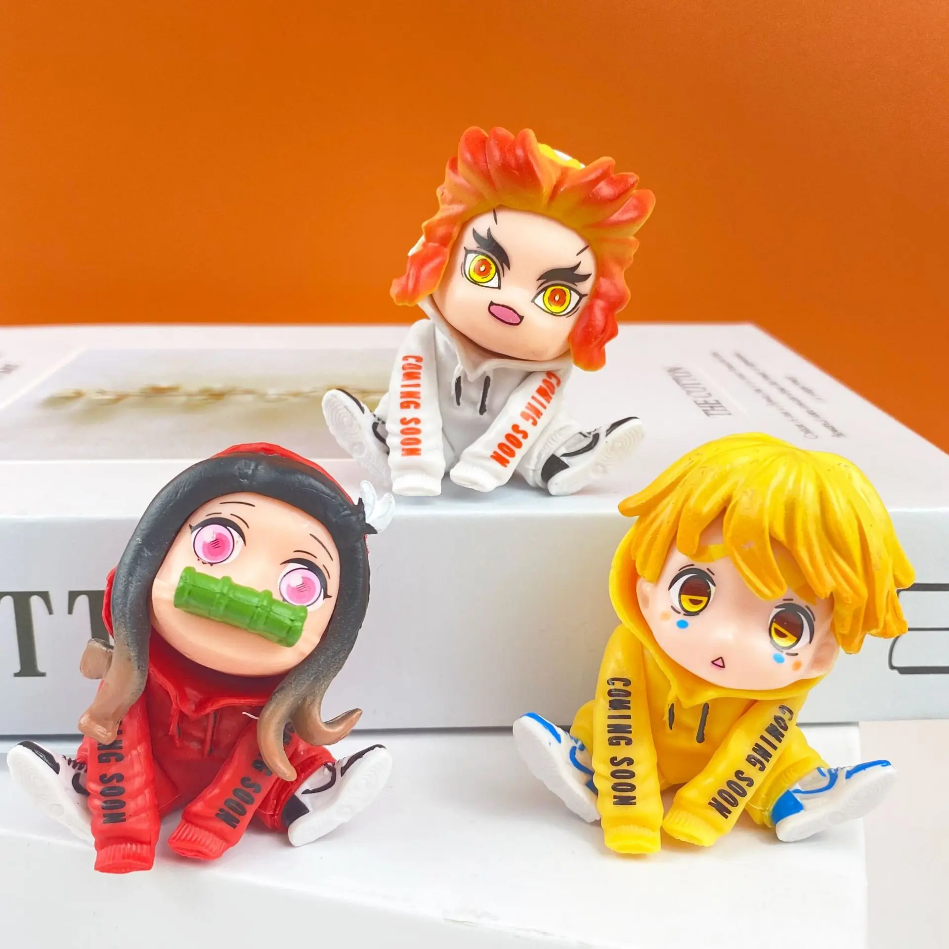 5pcs/set Demon Slayer Kimetsu No Yaiba Kamado Tanjirou Nezuko Zenitssu Inosuke Kanawo Anime pvc Action Figure