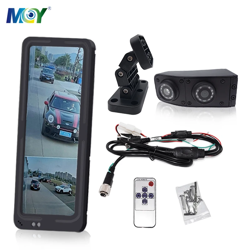 12.3 Inch HD Electronic Rear View Monitor Double Dual Lens Side View Blind Camera Bus Side Mirror