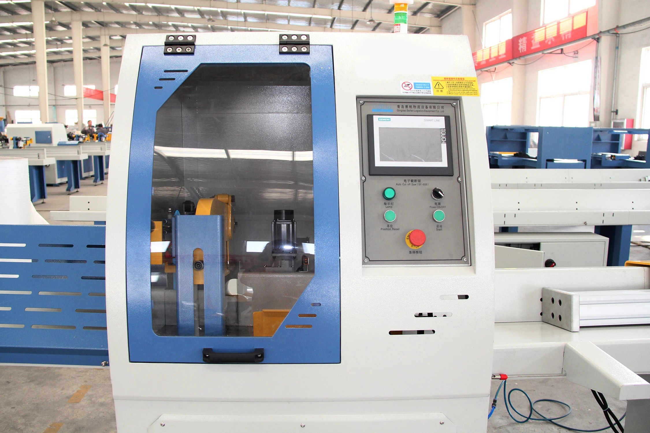 Heavy duty PLC automatic wood pallet board circular saw sawmill cross cut off saw production line