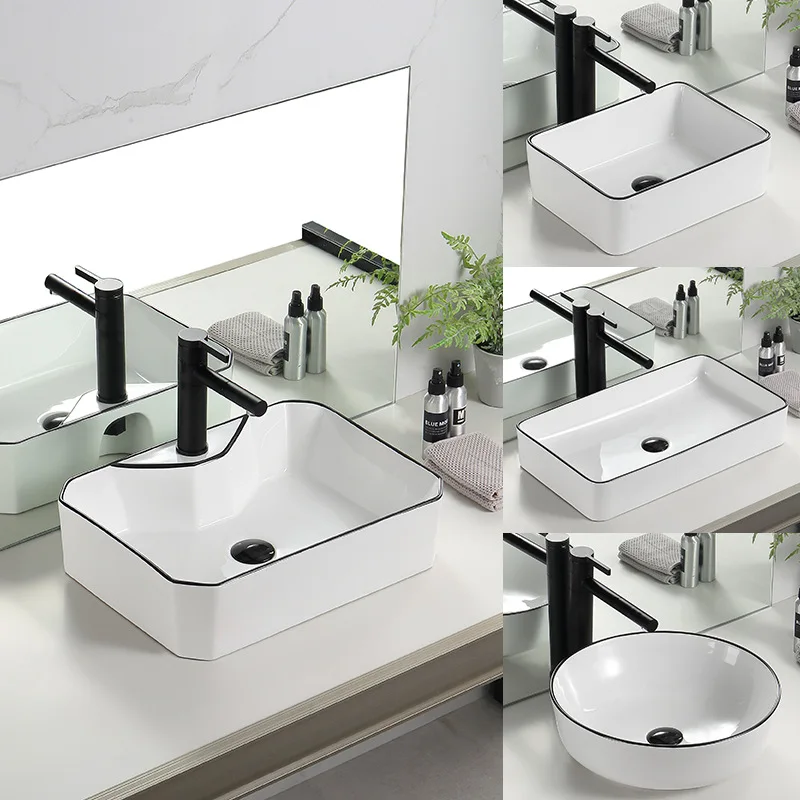 MONARCH Luxury Counter Wash Basins Ceramic Table Top Designs Wash Basin Lavabo