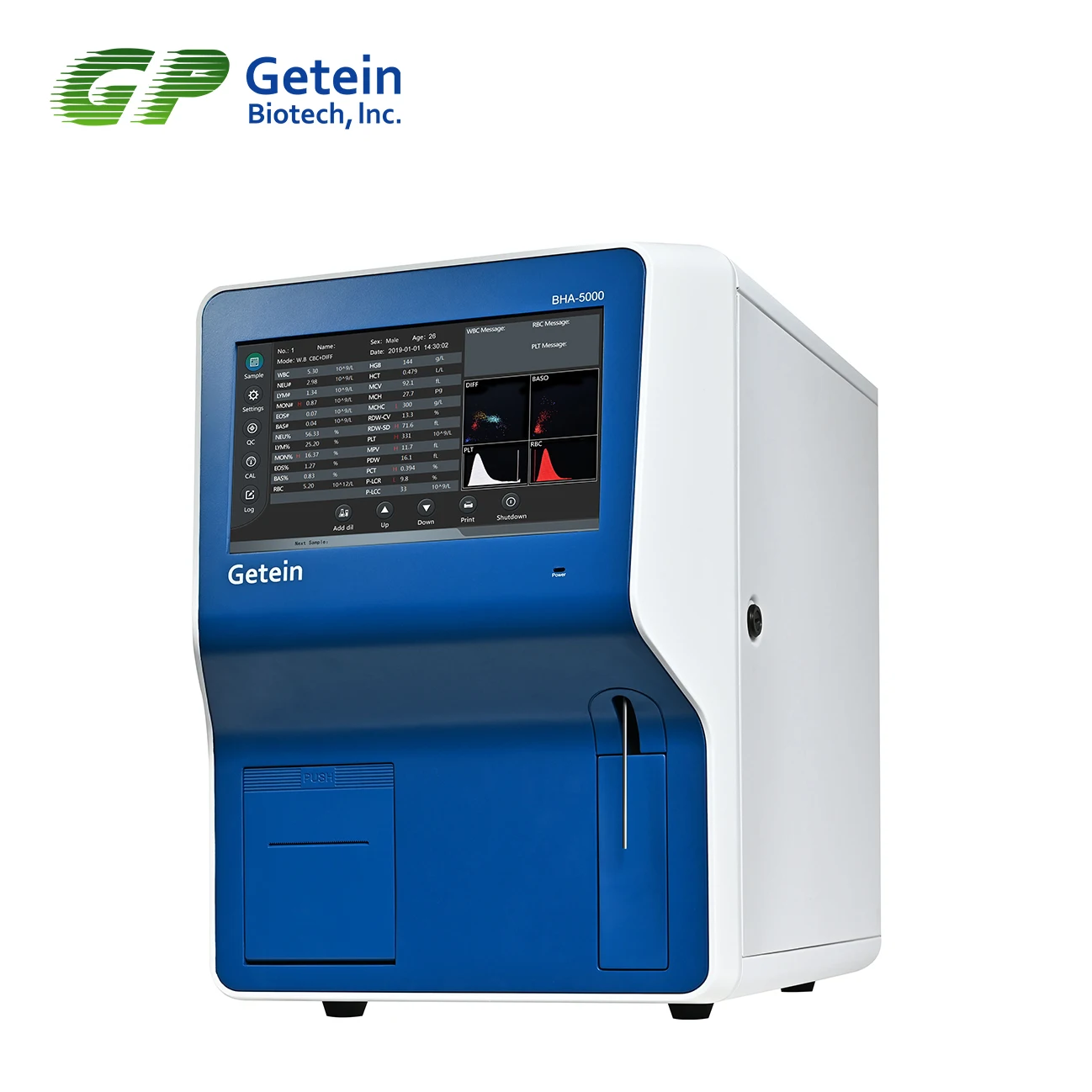 Getein ветеринарный лабораторный анализатор крови BHA-5000VET 5 частей дифференциальный совместный анализ гематологических химических веществ ветеринара