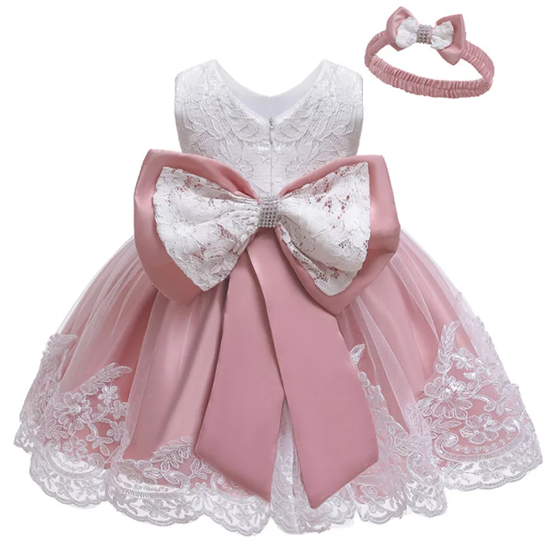LZH Baby Clothing Girl Dress For Kids 1st Birthday Dress Infant Lace Princess Party Gown Wedding Baby Dresses (1600253256436)