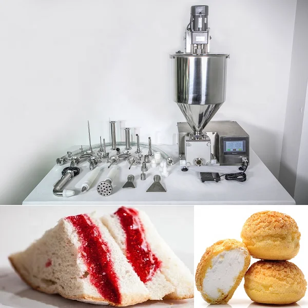 Multifunctional Bread Stuffing Filling Machine Snack Paste Sauce Inject Machine Croissant Chocolate Jam Injector Bread Machine
