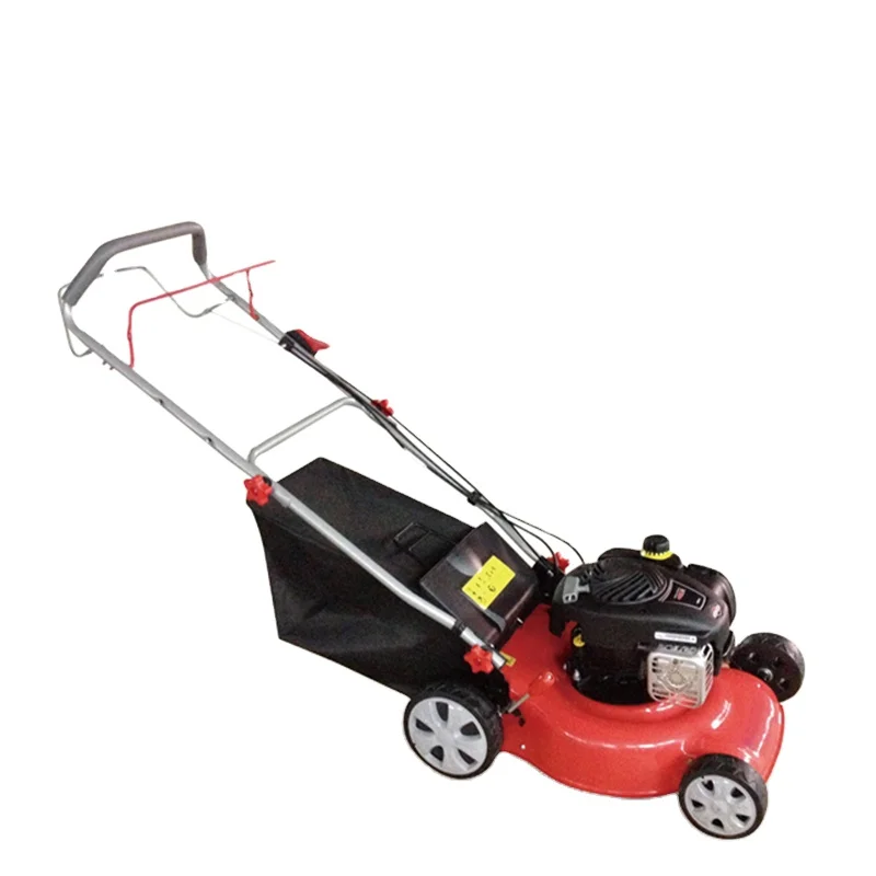 Good Quality 20' Portable Hand Push Gas Lawn Mower, Garden Power Trimmer