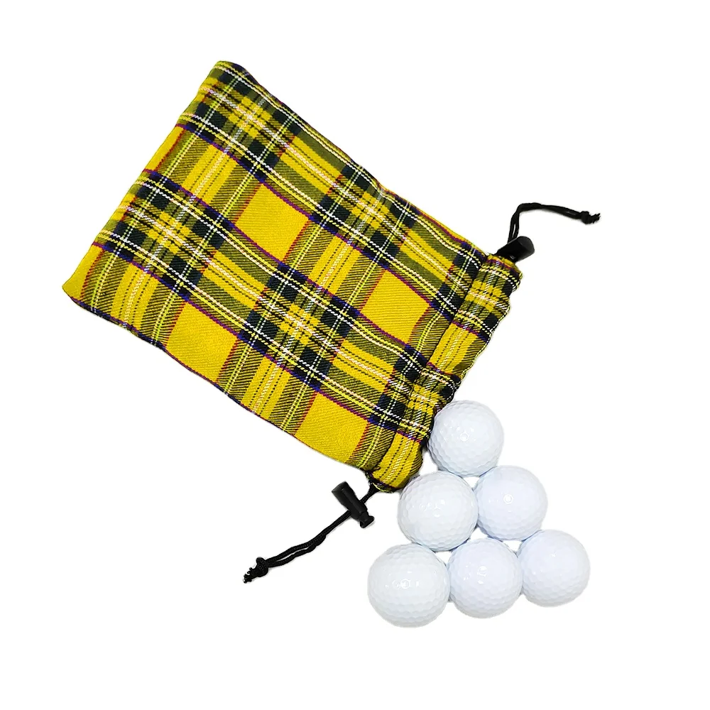 Golf Draw String Bag  Factory Direct Price Custom Logo Accessories Cheap Velvet Drawstring Golf Pouch Bag With Top Quality