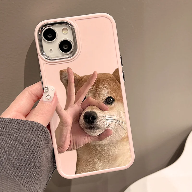 Simple ins милая собака чехол для телефона противоударный ТПУ iPhone 11-14 pro/pro max
