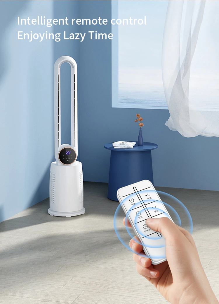 Wholesale of new materials bladeless fans air purifiers factory direct sales safety elliptical cooling fans