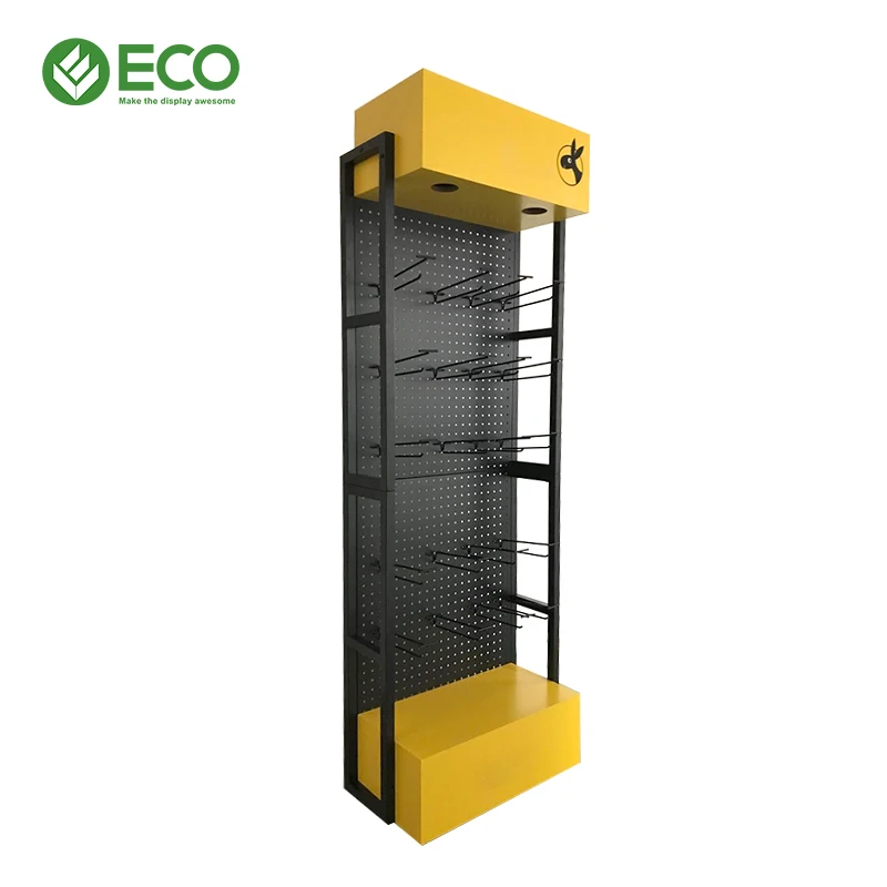 ECO Customized 4 Lays metal wire potato chips display rackchewing gum chocolate bar display stand