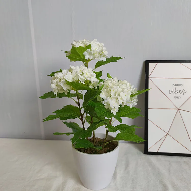 Decorative Indoor Garden Mini Plastic Flower Potted Levitating Bonsai Plants