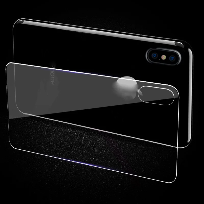 
For iPhone X Xs 9H Transparent Tempered Glass Front Back Screen Protector 