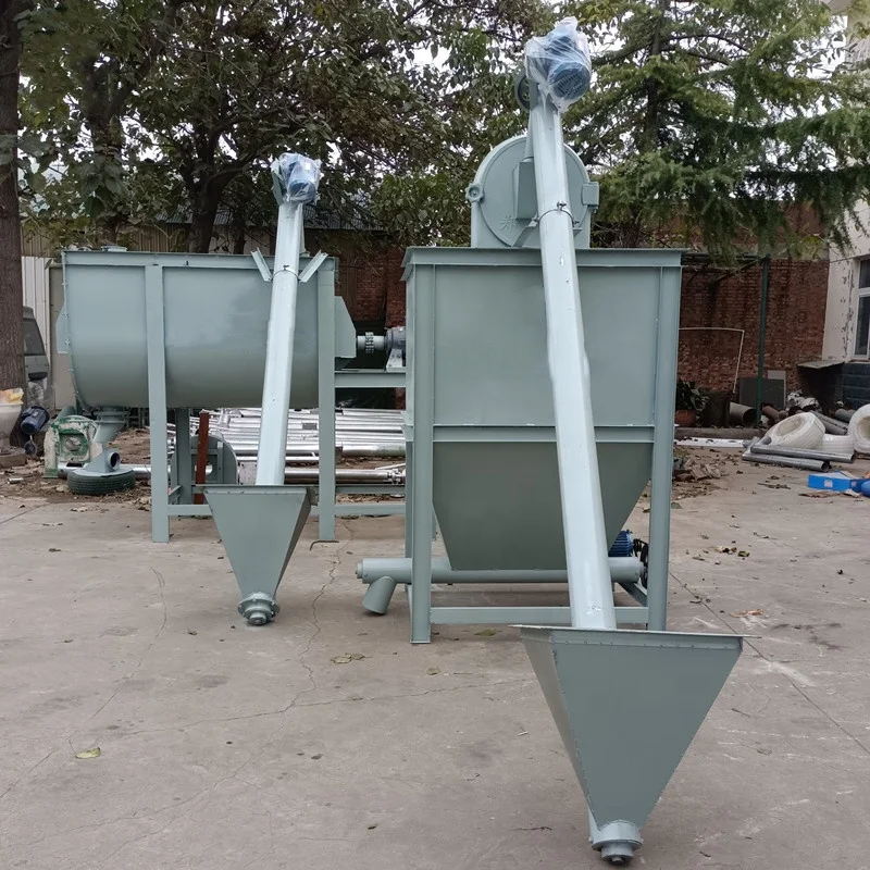 U type Farm use China small manual livestock feed mixer machine