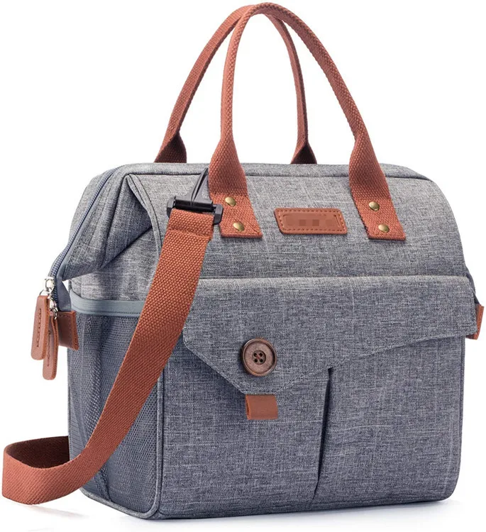 Custom cooler bag Durable Insulated Lunch Bag with adjustable Shoulder Strap for women Work Picnic Hiking