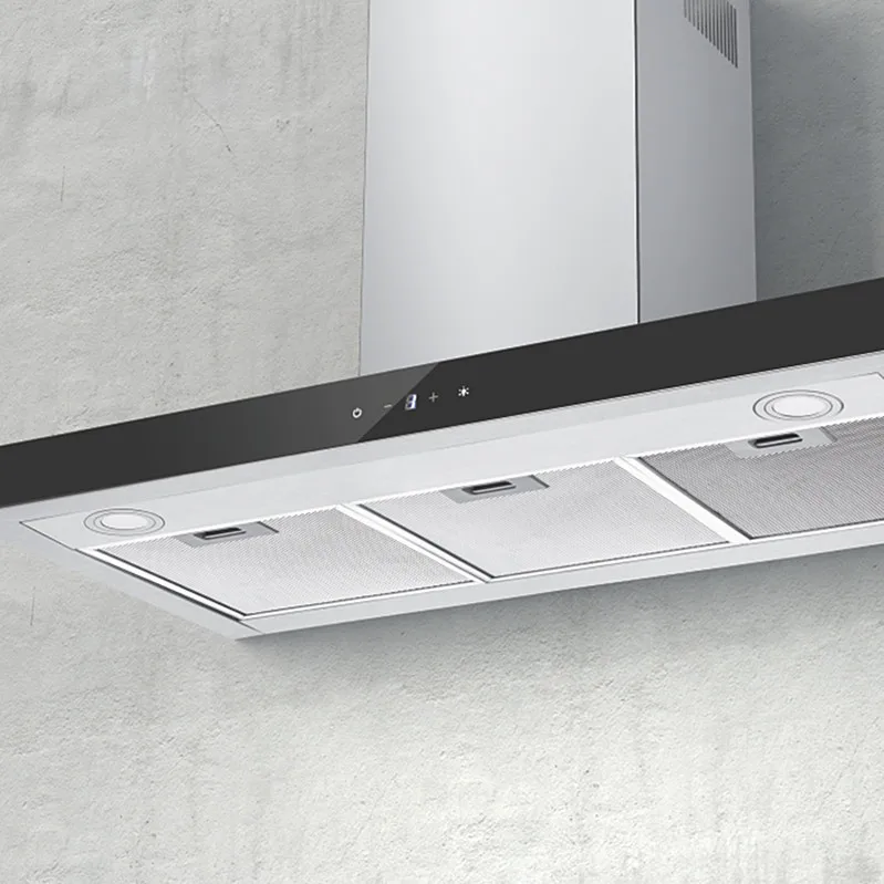 LCD touch Auto clean 3 speed rang hood switch