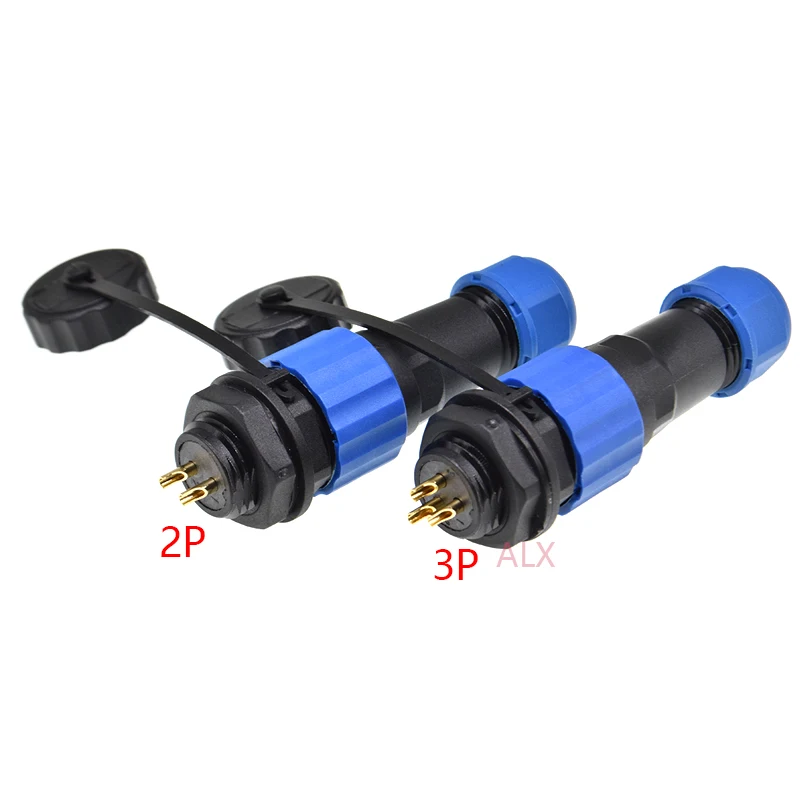 SP16 IP68 waterproof connector male plug & female socket 2/3/4/5/6/7/8/9 pin panel Mount wire cable connector aviation plug