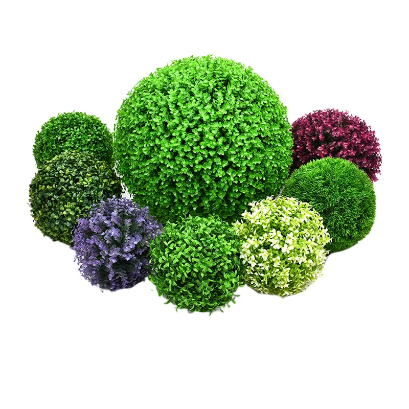 wholesale Simulation plant boxwood straw ball Shopping mall wedding event layout eucalyptus straw ball Hanging decoration
