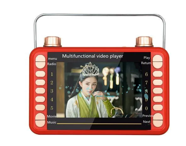 Factory price full hd mpeg4  3d fm radio speaker Multifunctional video player
