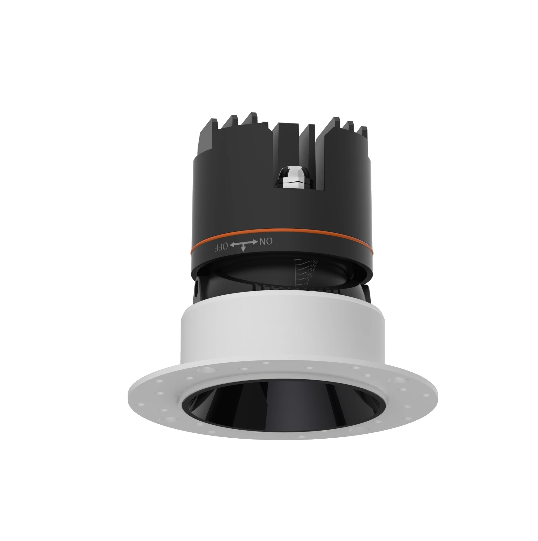 TR05009 high quality ceiling recessed trimless deep cup black finish 5W 7w 12W 18w 25W ceiling recessed spotlight for malls