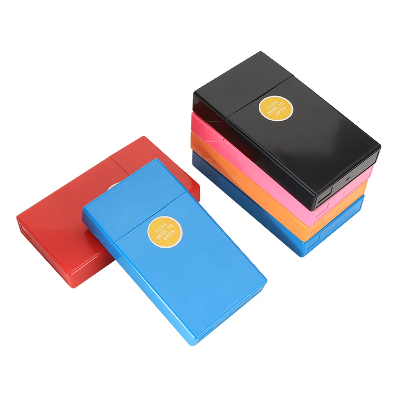 Factory Direct 20pcs Women Fine Cigarette Capacity Automatic Cigarette Box moisture-proof Smoking Accessories Cigarette Case