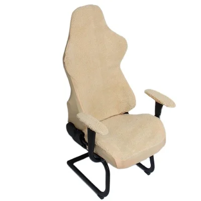 Wholesale Price Warm Comfort Armchair Covers Polyester Sherpa Wool Office Chair Covers Gaming Chair Cover